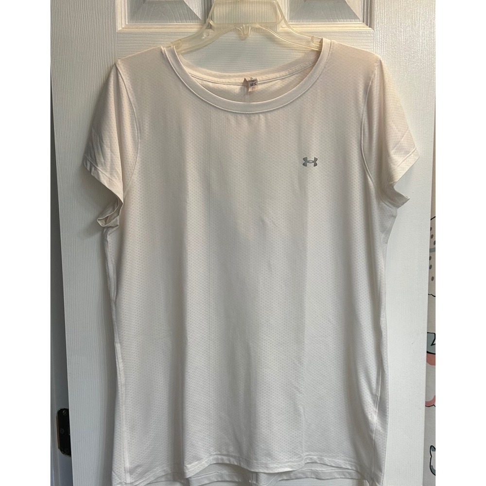 Women's Under Armour Heat Gear White Shirt XL